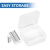 VZU 50pcs Mini Magnets 10 x 2 mm with Storage
