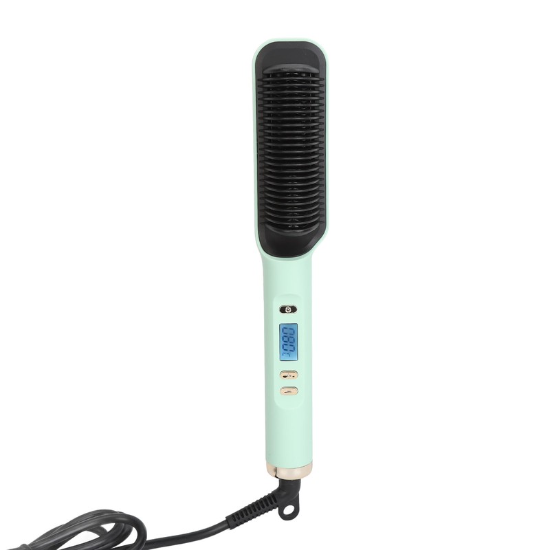 Negative Ion Hair Straightener Styling Comb Adjustable Even Heating Straightening