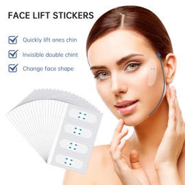 80Pcs V Face Sticker ‎CTDMJ Face Tape Lift Face Thin Tape Face Lift Band, Face Lift Stick, Chin Lift Tape, Face Lifting Tape Invisible for Tightening Skin and Eliminating Wrinkles