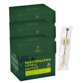 Eilles Tea Diamonds Herb Garden Set of 3 with Gourvita Moments Candy Stick