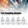 5Pcs Hydraulic Testing Adapter Thread Test Coupling Connectors Pressure Measuring