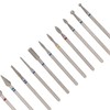 20 Holes 14pcs Nail Grinding Head Holder Manicure Pedicure Bits