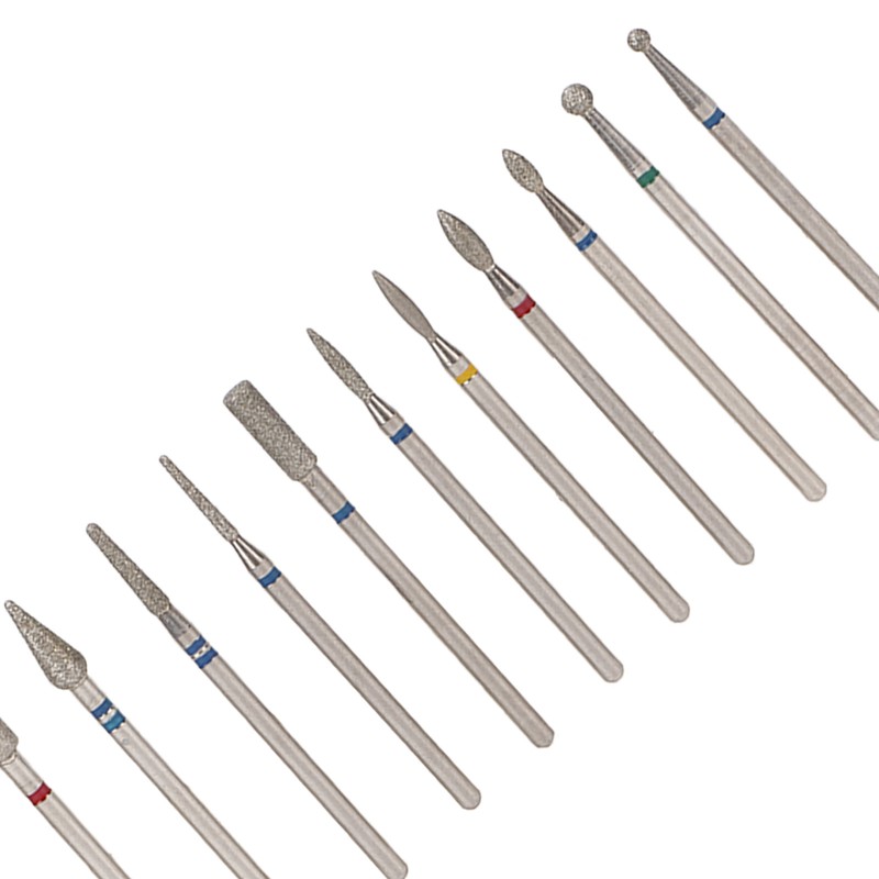 20 Holes 14pcs Nail Grinding Head Holder Manicure Pedicure Bits