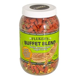 Fluker's Buffet Blend Adult Bearded Dragon Veggie Variety Diet, 4.5 oz (76042)
