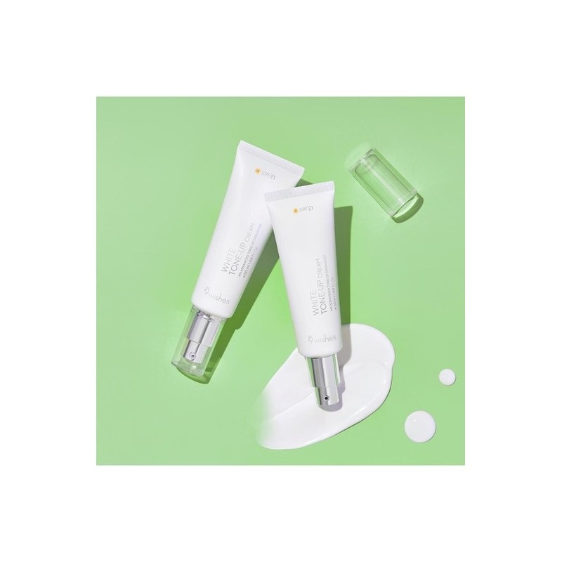 Nine Wishes Vegan White Tone-Up Cream 50ml / 나인위시스 비건