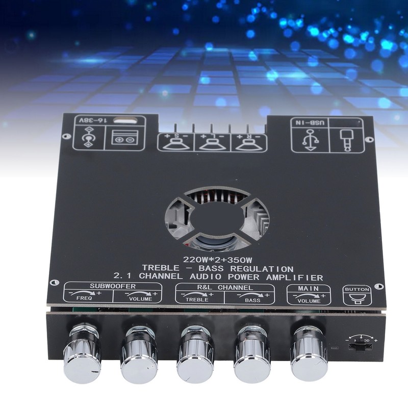 ZK AS21 Bluetooth Amplifier Board Dual Channel TPA3255 Chip 220Wx2