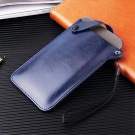 DFV mobile - Holder Ultra Lightweight Belt Case with Snap Fastener for Karbonn A29, Smart A29 - Blue