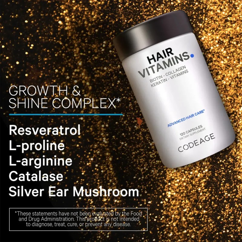 Vitaminas Para El Cabello Codeage 10000 Mcg De Biotina, Quer