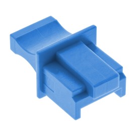 InLine® 59942A dust cover for RJ45 socket (10 blister) blue