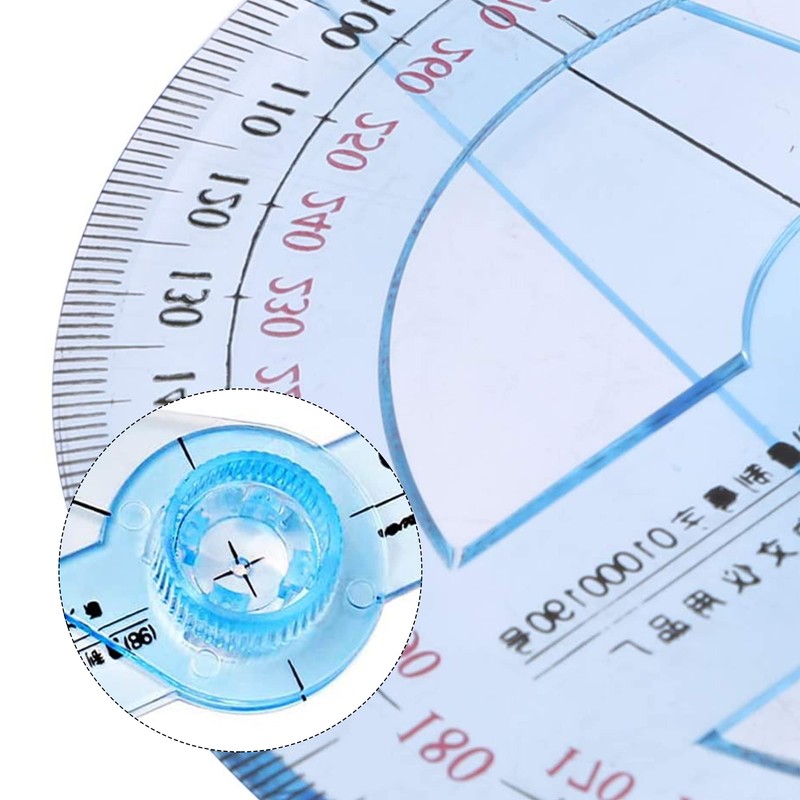 360 Degree Protractor Angle Measure 2Pcs Protractor Circle Protractor 10cm