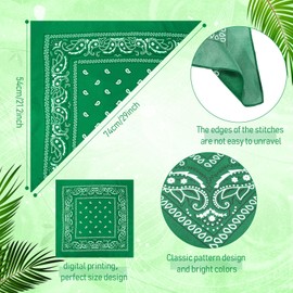 200 Pcs Bandanas Bulk Paisley Bandanas Unisex Head Wrap Scarf Cowboy Bandanas Headband Handkerchief for Women Men (Stylish)