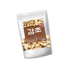 엄마애손 감초맛 국내산 말린 마른 건 감초 건재 500g Dried Korean Licorice Root - 500g
