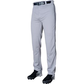Rawlings | BP31SRP Baseball Pants | Youth X-Large | Piped - Grey / Navy