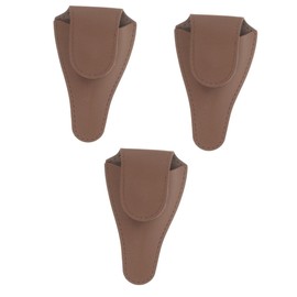 Healeved 3pcs Cuticle Nipper Protective Cover Pu for Nail Clippers Multi-functional Design for Scissors and Tools for Nail Salons and Home Use Deep