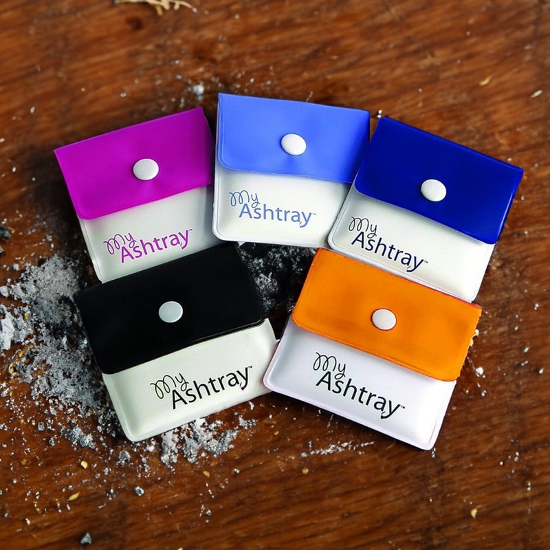 Portable Pocket Ashtray - Smell Proof PVC Small Plastic Wallets