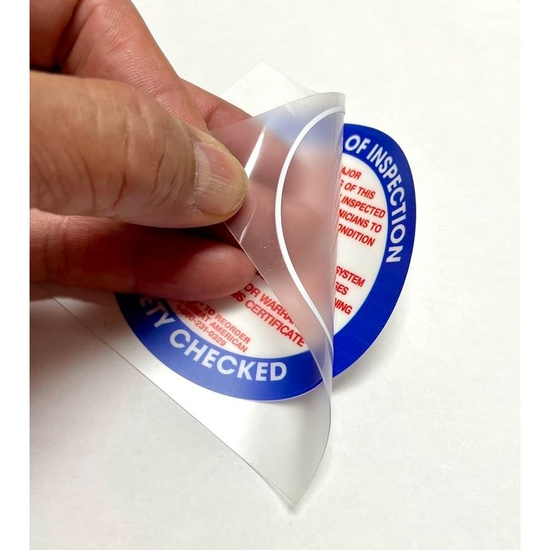 American Fitment Decal for Safety Checked Reversed (RD) USDM American