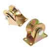 Sopepoyie V-Groove Wheel 2" Sliding Gate Casters Heavy Duty Rigid