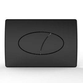 Excel Home Toilet Flush Button Replacement - Dual Button Toilet Flush Plates - Pneumatic Technology - Fingerprint Resistant Compatible with Air Houses - Oval Push Button Design (Chrome)