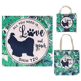 Doggy Style Eco Shopper - Shopping Bag/Shopper Bag/Reusable Shopping Bag/Tote Bag (Shih Tzu)