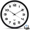 OCEST 12Inch Wi-Fi Wall Clock with Auto Sync Time &
