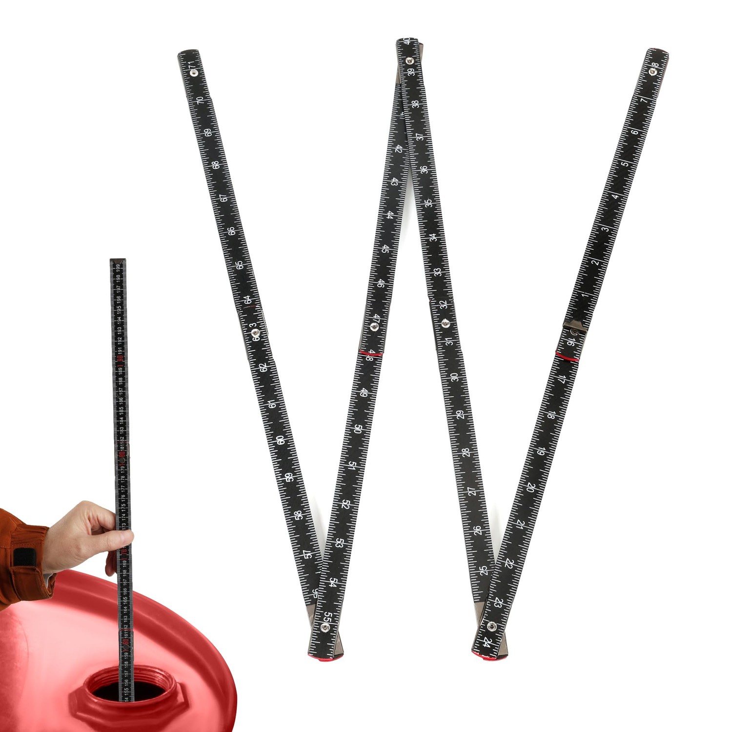 UNIFAMILY Fuel Tank Measuring Stick 10 Fold to 78