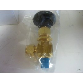 Whitey Brass Needle Valve B-1VM4-S6-A. (1/4" MIP x 3/8" Compression)