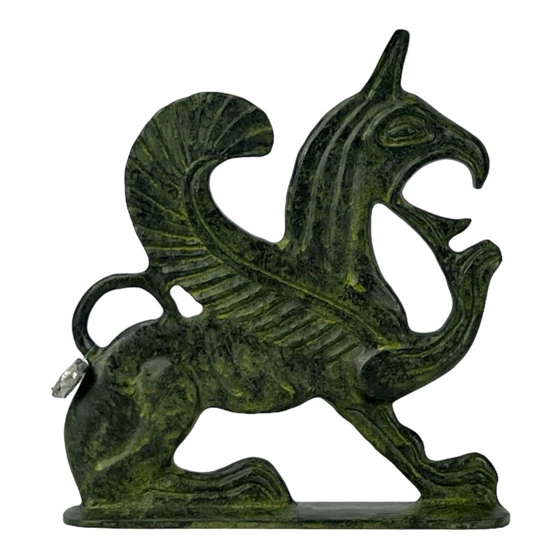 Griffin Lion Eagle Creature Statue Sculpture Real Bronze Ancient Greek