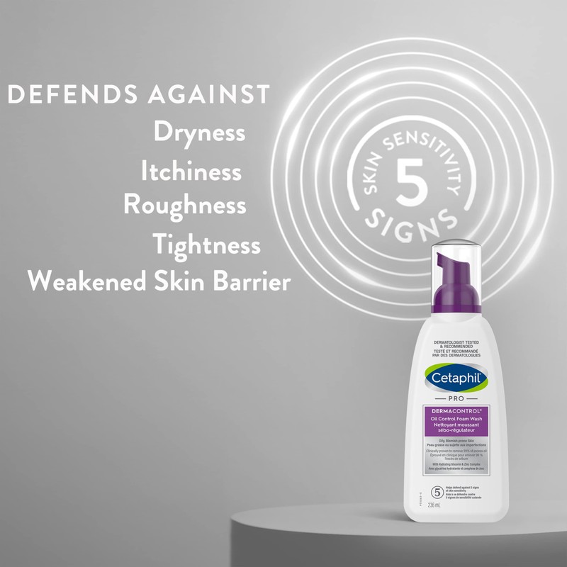 Cetaphil PRO DermaControl Oil Control Foam Wash With Zinc Complex,