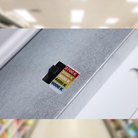 Satco 65-1213 4FT LED Ceiling Wrap Light with Pull Chain, 39W, CCT Selectable 2700K–5000K, 3400 Lumens, 120V, White Steel Housing, Polycarbonate Lens, Non-Dimmable, Damp Rated