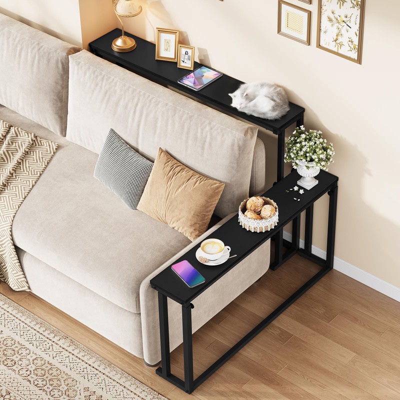 Gewudraw 78.7" Console Table Set of 2, Sofa Table with
