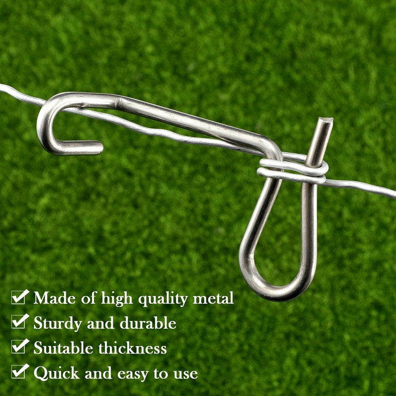 Blulu 20 Pcs Fence Wire Tightener, 1/5 Inch Barb Wire