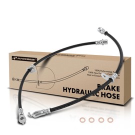 A-Premium Front Driver and Passenger Brake Hydraulic Hose Compatible with Toyota and Lexus Models - Highlander 2008-2019, Venza 2009-2016, RX350 RX450h 2010-2014 2019 - Replace# 90947A2034(Pack of 2)