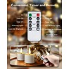 merrynights Remote Candles, 12Pcs Timer LED Votive Candle, Realistic 3D