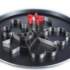 GZMAISULEE Egg Ring Molds for Cooking 5 Pack Griddle Egg