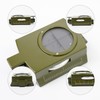 Outdoor Metal Navigation Compass with Fluorescent Scale,Clinometer, Level, Metric Scale,and