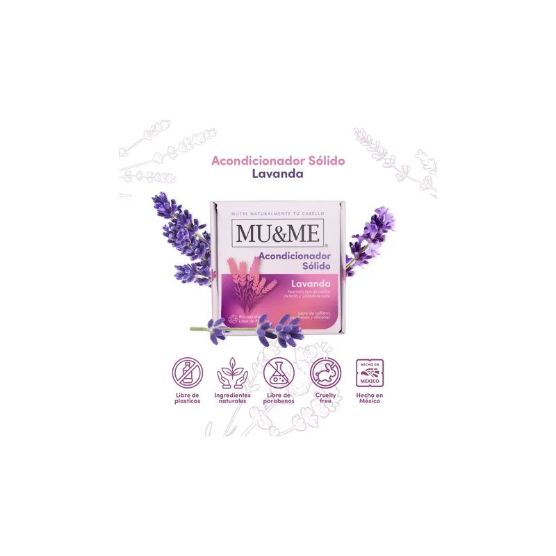 Acondicionador Solido Mume Lavanda 140gr