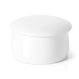 French Butter Crock with Lid for Countertop,Porcelain Butter Keeper with Waterline for Fresh Soft Butter without Refrigeration, White, Better Butter & Beyond