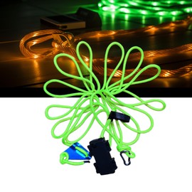 P auke'réi Luminous Paracord Light, Camping Rope Light, Wind Rope Light, Tent Rope Light, Warning Light, Marine Rope, Nylon Rope, Outdoor LED Rope Light, Waterproof, 6mm, 16.4 ft