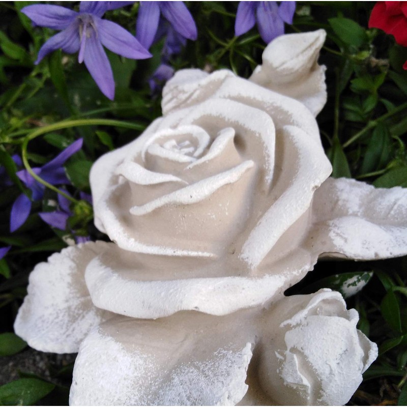 XL Rose with Stem Rose Flower Also Grave Decoration Grave
