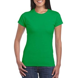 Fashion Gildan 64000L Ladies Softstyle T Shirt Irish Green Large