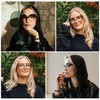 AMOMOMA 3 Pack Stylish Oversized Cat Eye Reading Glasses for