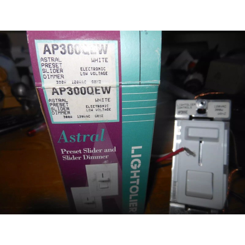 Lightolier New Electronic Low Voltage Lightolier Astral Preset Slider Dimmer