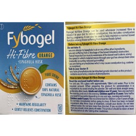 Fybogel - Hi-Fibre Orange Sachets - 10 x 4
