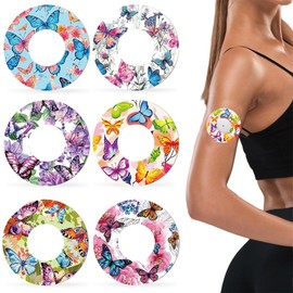 CJQRL Pack of 12 Freestyle Libre 2 Plasters, Blood Glucose Meter Accessories, Waterproof Plasters for Freestyle Libre, for Sports, Swimming, Showering, Outdoor Activities (Not Available for Libre3)