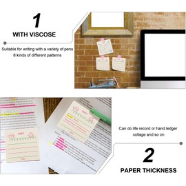 Kit de Papelería 320 Notas Adhesivas de Papel Removibles y Reutilizables Diseño Colorido y Divertido para Oficina y Universidad