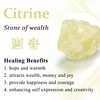 Top Plaza 2Pcs Natural Raw Citrine Crystal Rock Stone Healing
