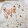 Gold Silver Star Moon Sun Nail Boho Baroque Celestial Nail
