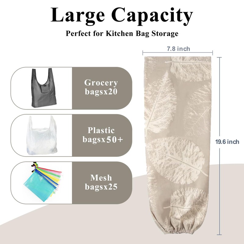 TOGETRUE Plastic Bag Holder, Wall Mount Plastic Bag Organizer Dispenser,