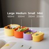 Premium Korean-Made Silicone Airtight Food Container 350ML – Mango Yellow