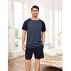 Bresdk Men's Two-Piece Pyjamas, Short Summer Sleepwear, Gifts for Men,